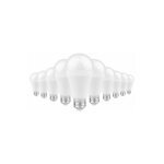 Lot de 10 ampoules led e27 9w 4000k blanc neutre woltz Lot de 10 ampoules led e27 9w 4000k blanc neutre woltz