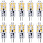Lot de 10 ampoule led g4 , ampoule g4 led 12v 2w blanc froid 6000k, 200lm, �quivalent halog�ne g4 bi ...