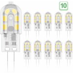 Lot de 10 ampoules led g4 2w, �quivalent 20w ampoules halog�nes, blanc chaud 3000k, 200lm, 12x smd, 12v ...