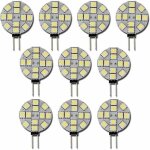 Lot de 10 ampoules led g4 dc 12v non dimmables blanc 6000k remplacement pour ampoules halognes 20w pour ...