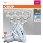 Lot de 10 ampoules led gu10 4, 3w 4000k 350lm 36� osram