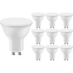 Lot de 10 ampoules spot led gu10 4. 7 w (�quivalent 50 w) blanc chaud intensit� non variable