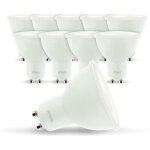 Arum lighting - lot de 10 ampoules spot led gu10 5w eq 50w temp�rature de couleur: blanc neutre 4000k ...