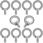 Lot de 10 boulons � ?il m8x13 en acier inoxydable 304 - anneau de levage - forme de bague filetage m�le ...