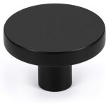 Lot de 10 boutons d'armoire de cuisine noir mat, boutons en laiton massif pour tiroir de commode, poignées ... Lot de 10 boutons d'armoire de cuisine noir mat, boutons en laiton massif pour tiroir de commode, poignées ...