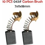 Aougo - lot de 10 brosses  charbon pour moteur lectrique, brosse  charbon pour meuleuse d'angle, outil ...