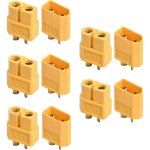 Lot de 10 connecteurs xt60, connecteurs de batterie xt60, prise de connecteur de batterie xt60 pour véhicule ... Lot de 10 connecteurs xt60, connecteurs de batterie xt60, prise de connecteur de batterie xt60 pour véhicule ...