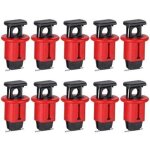 Lot de 10 disjoncteurs miniatures de verrouillage de s�curit� �lectrique pour isolation �lectrique rouge ...