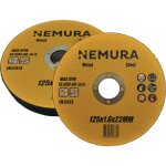 Lot de 10 disques � tron�onner 125mm pour le m�tal (125 x 1. 6 x 22. 2mm)