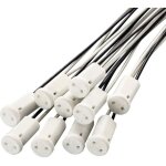 Lot de 10 douilles g4, mr11 halog�ne g4 led ampoule base c�ramique miniature adaptateur prise bi - pin ...