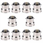 Lot de 10 douilles de lampe e27 vers b22, douille de base de lampe, support de lampe convertisseur