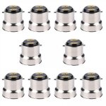 Lot de 10 douilles de lampe e27 vers b22, douille de base de lampe, support de lampe convertisseur