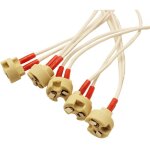 Lot de 10 douilles mr16 avec socle en c�ramique, g4, gu5. 3, g6. 35, gy6. 35, gx5. 3, gz4, mr11 base ...