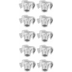 Lot de 10 �crous � griffe m8 en acier fixation pour meubles bois r�sistance accrue pour lits, tables, ...