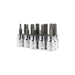 Lot de 10 embouts torx torx 3 / 8' t10 t15 t20 t25 t27 t30 t40 t45 t50 t55