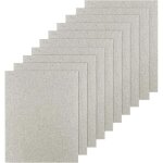 Lot de 10 feuilles mica micro - ondes, 12 x 15 cm, couverture de guide d'onde, four � micro - ondes, ...