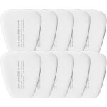 Lot de 10 filtres � particules 5n11 en coton rempla�ables pour masque anti - poussi�re 6000, 6200, 6800, ...