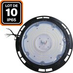 Lot de 10 gamelles suspension industrielle high bay ufo 100w ip65