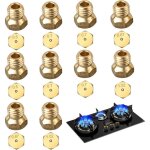 Lot de 10 gicleur gaz butane, 2�0. 5mm, 4�0. 7mm, 2�0. 87mm, 2�1. 02mm gicleur gaz bouteille, gicleur ...