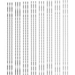 Lot de 10 lames de scie � chantourner avec dents en spirale pour m�tal, bois, plastique, sciage, coupe ...