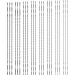 Lot de 10 lames de scie  chantourner avec dents en spirale pour mtal, bois, plastique, sciage, coupe ...