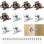 Gotrays - lot de 10 loquets à double bille pour porte d'armoire avec 40 vis pour placards, meubles Gotrays - lot de 10 loquets à double bille pour porte d'armoire avec 40 vis pour placards, meubles