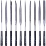 Lot de 10 mini - limes aiguilles pour bois, m�tal, plastique, petites limes, pour le durcissement des ...