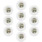 Lot de 10 mini thermom�tres hygrom�tres num�riques avec �cran lcd pour serre, jardin, cave, r�frig�rateur ...
