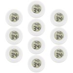 Lot de 10 mini thermom�tres hygrom�tres num�riques avec �cran lcd pour serre, jardin, cave, r�frig�rateur ...
