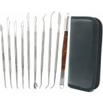 Lot de 10 outils de sculpture � la cire � double extr�mit� en acier inoxydable pour la sculpture sur ...