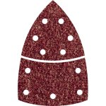 Lot de 10 patins abrasifs auto - agrippants, 2 pi�ces, pour bois et m�tal - taille 95 mm - grain 80 - ...