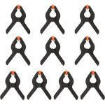 Lot de 10 pinces � ressort en nylon de 5, 1 cm ?mini pinces � ressort en plastique noir en nylon pour ...