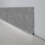 10 plinthes adhésives - laisse béton - pvc - gris - 100x8cm 10 plinthes adhésives - laisse béton - pvc - gris - 100x8cm