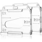 Lot de 10 pochettes horizontales en plastique transparent pour cartes d'identit�, cartes de cr�dit, cartes ...