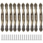 Lot de 10 poign�es bronze - 64mm meubles vintage poign�es sculpt�es pour armoire tiroir contient vis