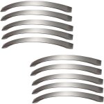 Lot de 10 poignee de meuble cuisine chrom�es poign�es de porte nickel bross� poignee de cuisine poign�e ...