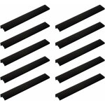 Lot de 10 poign�e noir poign�e de meuble noir - poign�e invisible poignee de meuble cuisine noir poign�e ...