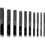 Lot de 10 poin�ons ronds en acier 1 mm � 10 mm en cuir pour trou creux en cuir pour bracelet de montre ...