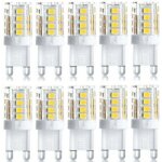Lot de 10 projecteur led, lumi�re d�corative led, ampoule led g9, 5 w blanc chaud blanc froid, ampoules ...