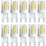 Lot de 10 projecteur led, lumi�re d�corative led, ampoule led g9, 5 w blanc froid, ampoules led � �conomie ...