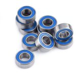 Galozzoit - lot de 10 roulements à billes miniatures en acier double blindage 5 x 11 x 4 mm Galozzoit - lot de 10 roulements à billes miniatures en acier double blindage 5 x 11 x 4 mm