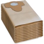 Lot de 10 sacs d'aspirateur originaux pour aspirateurs eau et poussi�re pwd 25, 30, pnts 23, 30, 1400, ...