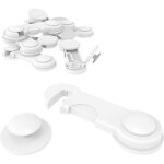 Lot de 10 s�curit� enfant portes de placard, pratique s�curit� tiroir b�b� serrures de s�curit� adh�sif ...