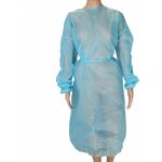 Lot de 10 surblouses de protection jetables - taille unique - bleu vivezen