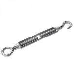 Lot de 10 tendeurs de fil r�glables en acier inoxydable - crochet et oeillet - m4 linxor