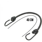 Lot de 10 tendeurs sandows �lastiques avec 2 crochets 40 cm noir - choyclit