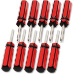 Lot de 10 tournevis pour voiture, extracteur de noyau de valve, installateur de chambre  air, outil ...