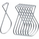 Lot de 100 8 crochets de plafond en acier � ressort en forme - pour plafond suspendu, plafond en treillis, ...