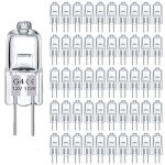 Lot de 100 ampoules halog�nes g4 ? 160 lumens ? blanc chaud 2800k ? dimmables ? pour �clairage domestique ...