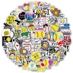 Lot de 100 autocollants football, softball stickers aesthetic, autocollants pour scrapbooking, t�l�phone ...